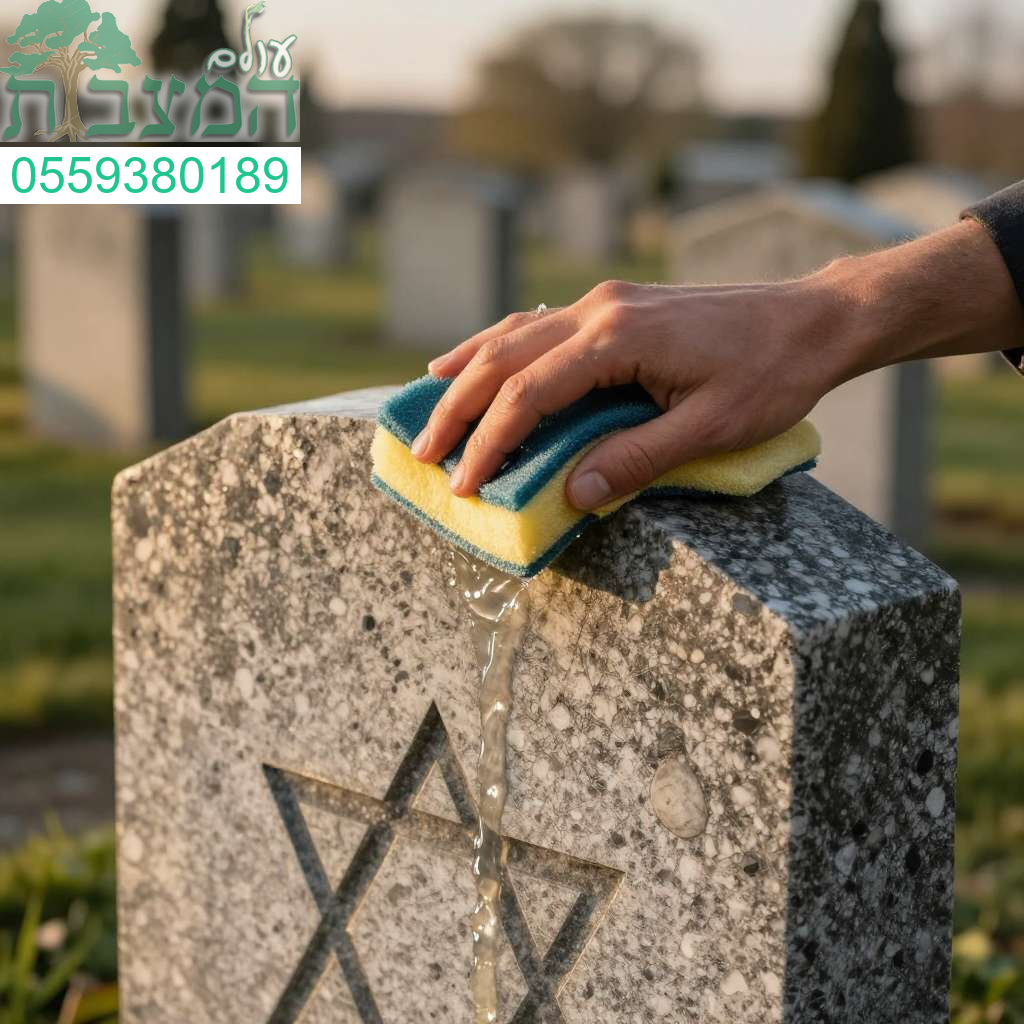 ניקוי מצבה כפולה במקצועיות וברגישות להחזרת המראה המכובד והנקי של יקיריכם התקשרו כעת לשירות