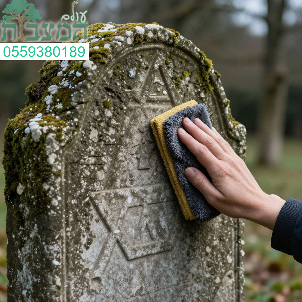 ניקיון מצבות מקצועי להסרת כתמים וטחב למראה מכובד ונקי - התקשרו עכשיו
