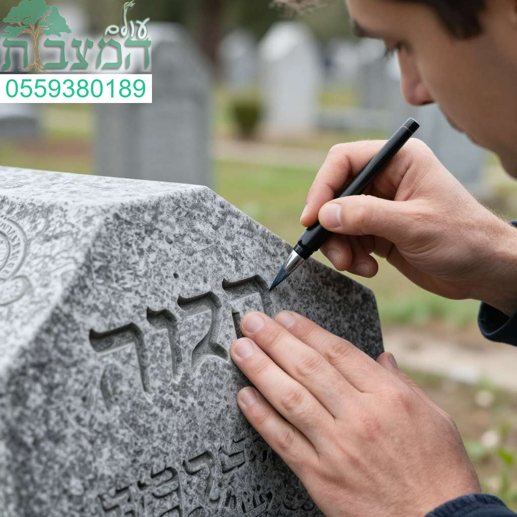 חידוש וצביעת אותיות במצבה בדיוק אומנותי וברגישות להנצחה מכובדת ועמידה לשנים רבות חידוש וצביעת אותיות במצבה בדיוק אומנותי וברגישות להנצחה מכובדת ועמידה לשנים רבות